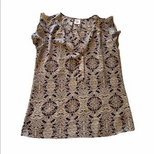 CAbi Stevie Flutter Sleeve Blouse | Small #3074